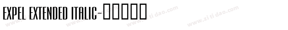 Expel Extended Italic字体转换